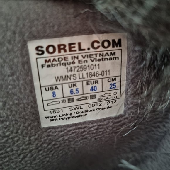 Sorel Tofino Black Winter Boots Size 8 - Picture 10 of 12